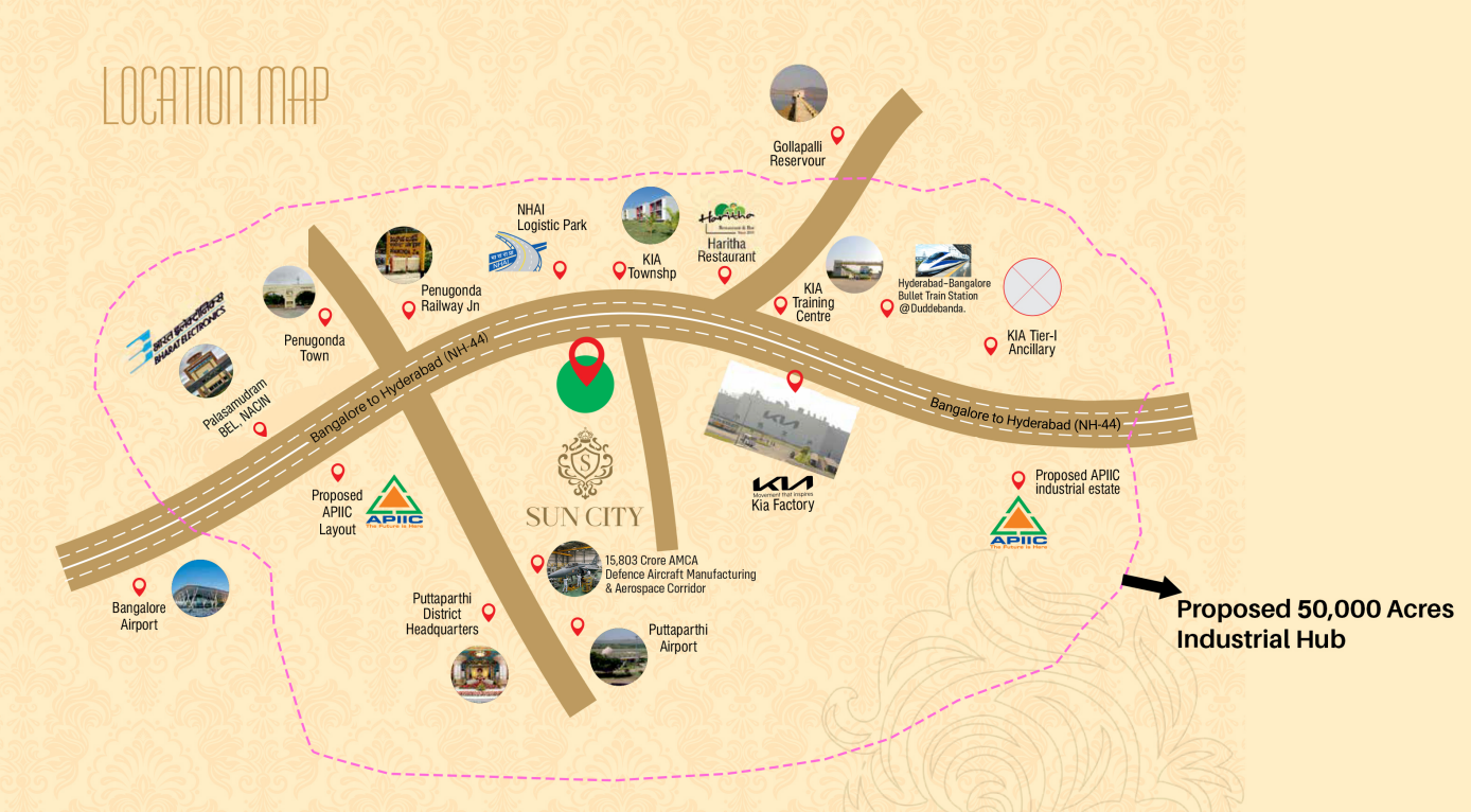 Sunshine Smart City Location Map