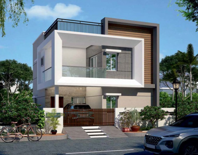 West Facing Duplex House