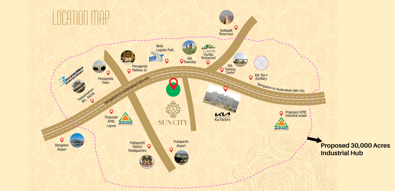 Sunshine Smart City Location Map